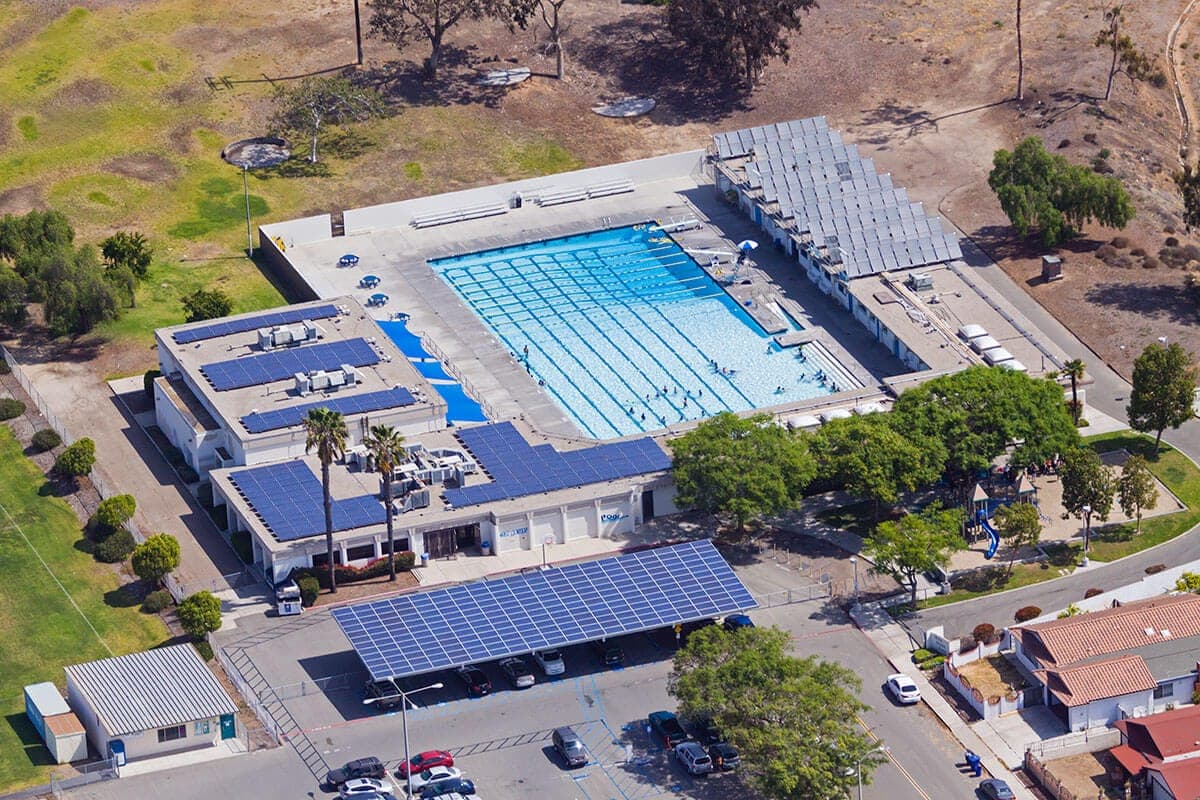 Photo of City of Chula Vista Loma Verde solar panel installation in Chula Vista