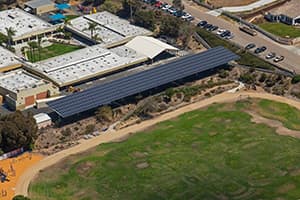 Photo of Capri Elementary School solar panel installation by Sullivan Solar Power