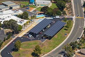 Photo of Flora Vista Elementary School solar panel installation by Sullivan Solar Power 