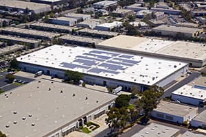 Photo of UCSD Trade St solar panel installation in San Diego