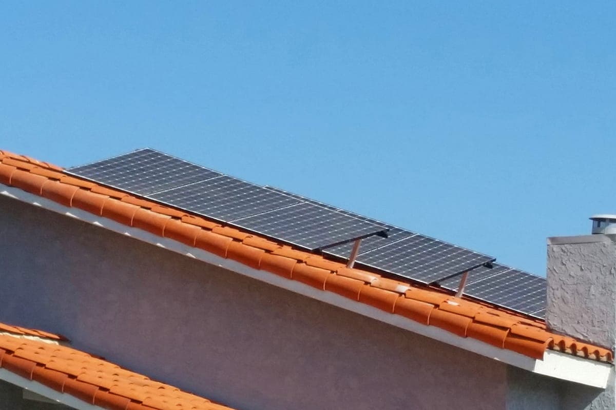 Photo of Canyon Lake Panasonic solar panel installation at the Lippen residence