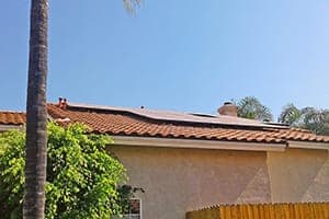 Photo of Highland Panasonic solar panel installation at the Whitener residence