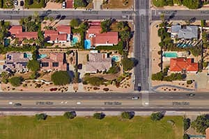 Photo of Palm Springs Panasonic solar panel installation at the Aldrich residence