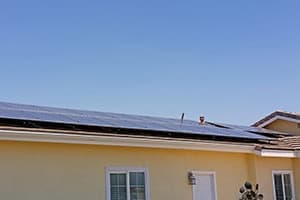 Photo of Temecula Panasonic solar panel installation at the Ensminger residence