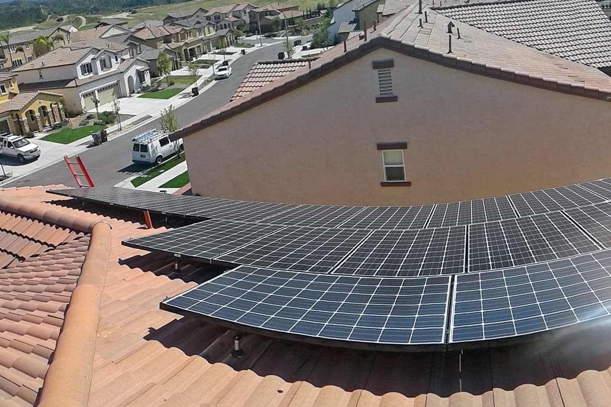 Photo of Temecula solar panel installation at the Garcia residence