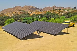 Photo of Temecula LG solar panel installation at the Hendren residence