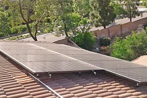 Photo of Temecula Panasonic solar panel installation at the Rabjohn residence