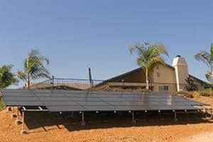 Photo of Krimple solar panel installation in Alpine