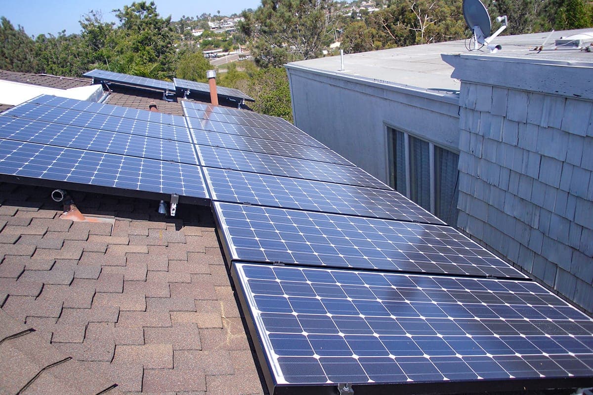 Photo of Cardiff Sanyo solar panel installation by Sullivan Solar Power at the Matava residence