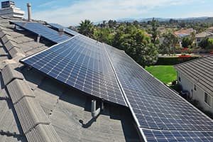 Photo of Carlsbad Panasonic solar panel installation at the Morrow residence