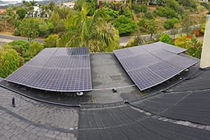 Photo of Carlsbad Panasonic solar panel installation at the Wilson residence