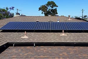 Photo of Chula Vista Panasonic solar panel installation at the Dussault residence