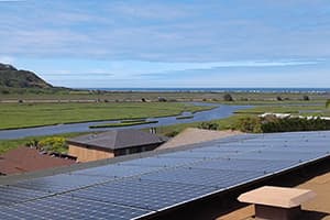 Photo of Del Mar Panasonic solar panel installation at the Barry residence