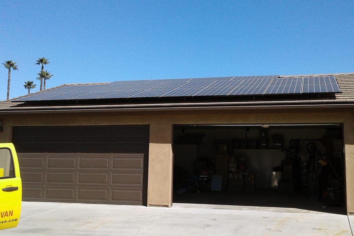 Photo of El Cajon LG285 S1C-G4 solar panel installation by Sullivan Solar Power at the Offield residence