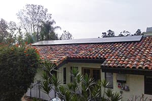 Photo of El Cajon SunPower SPR-X21-345-WHT solar panel installation by Sullivan Solar Power at the Perry residence