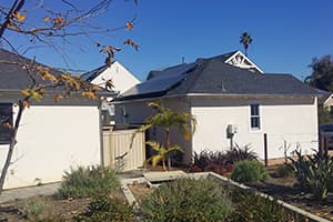 Photo of Encinitas Sunpower SPR-327E-WHT-D solar panel installation by Sullivan Solar Power at the Jones residence