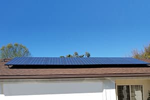 Photo of Escondido Kyocera KU270-6MCA solar panel installation by Sullivan Solar Power at the Poirier residence