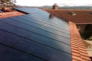 Photo of Burggren solar panel installation in Fallbrook