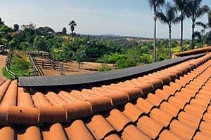 Photo of Fallbrook Panasonic solar panel installation at the Ibaven residence