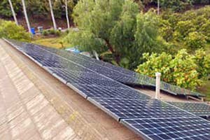 Photo of Brown solar panel installation in Fallbrook