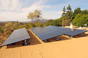 Photo of Meehan solar panel installation in Fallbrook