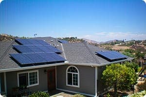 Photo of Berggren solar power installation in Fallbrook