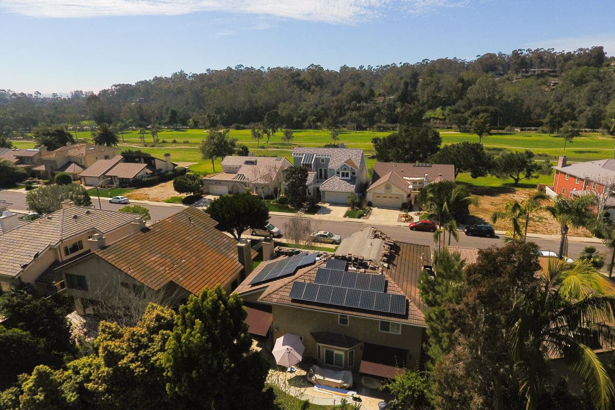 Photo of Rancho Santa Fe Sunpower solar panel installation by Sullivan Solar Power at the Willoe residence