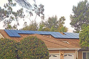 Photo of Burns solar panel installation in Vista